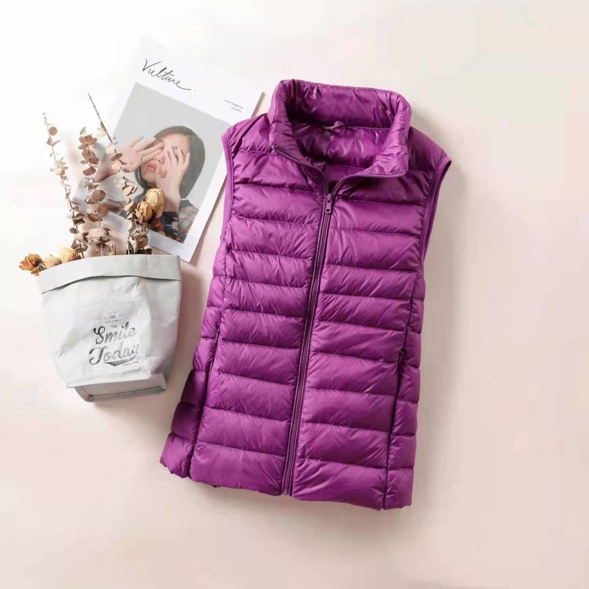 AliExpress New 2026 Women Women Ultra Light Down Vests Slim Sleeveless Jacket Portable Girl Lightweight Windproof Waistcoat, view 2