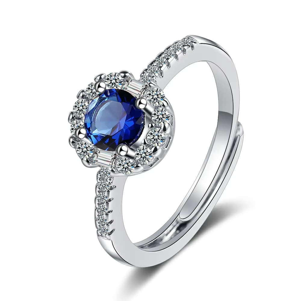 AliExpress 925 Silver 5A Zircon Luxury Ring for Women, view 5