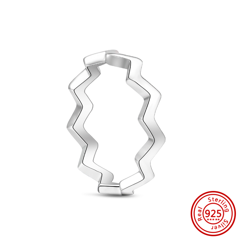 AliExpress 925 Silver Square Crown Heart Ring, view 5