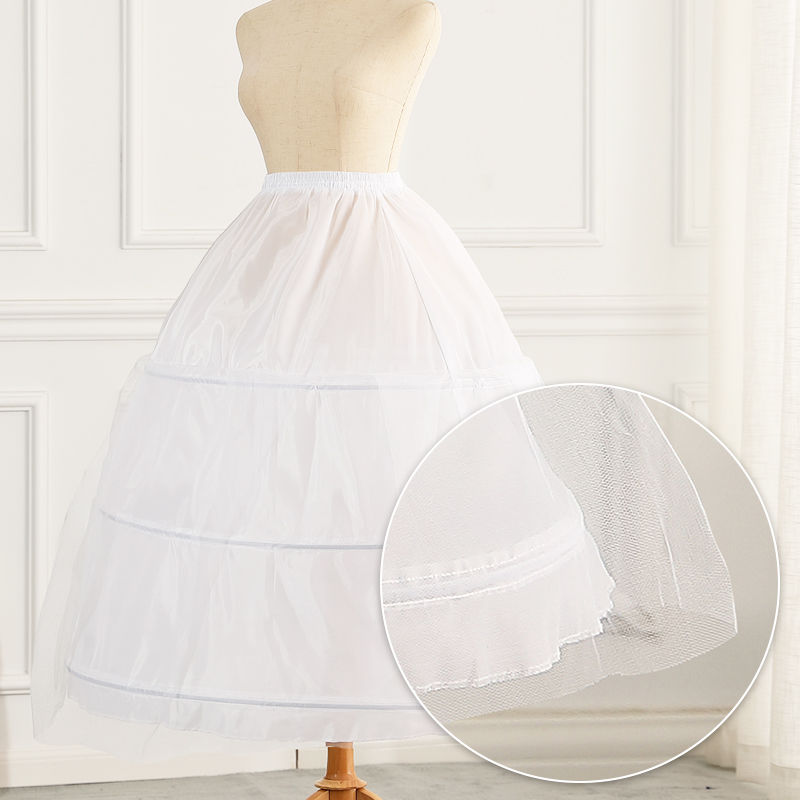AliExpress New Arrival 3Hopps Ball Gown Petticoat Underskirt Wedding Bridal Dress Jupon Mariage Halka Rockabilly With Tulle, view 2