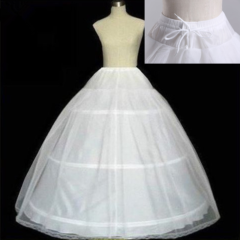 AliExpress New Arrival 3Hopps Ball Gown Petticoat Underskirt Wedding Bridal Dress Jupon Mariage Halka Rockabilly With Tulle, view 3