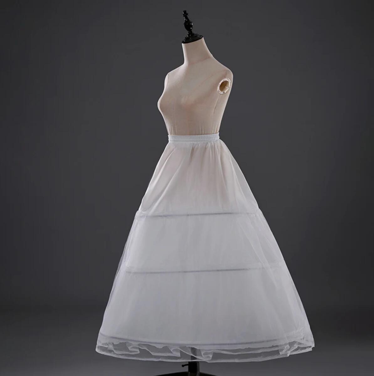 AliExpress New Arrival 3Hopps Ball Gown Petticoat Underskirt Wedding Bridal Dress Jupon Mariage Halka Rockabilly With Tulle, view 6