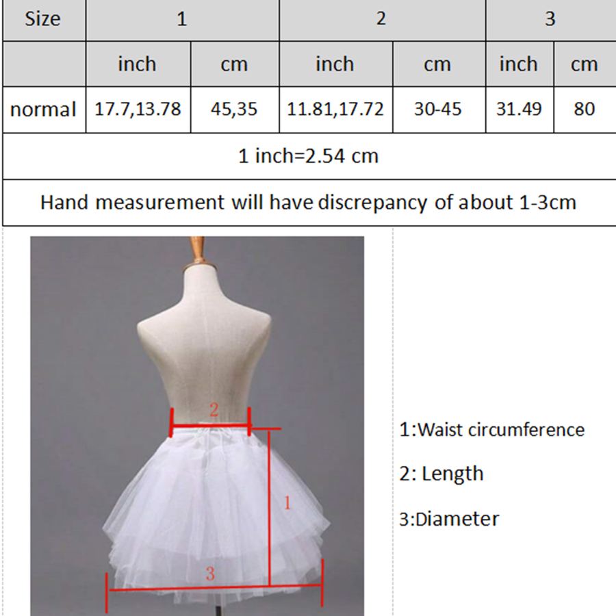 AliExpress New Arrival Black White Women Girls Petticoats 3 Layers Short Wedding Petticoats Underskirt 2026, view 5