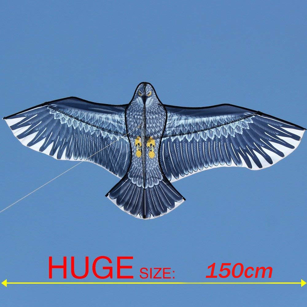 AliExpress NEW Arrive Outdoor Fun Sports 59 Inch Eagle Kite With Handle And Line For Adults Good Flying, view 5