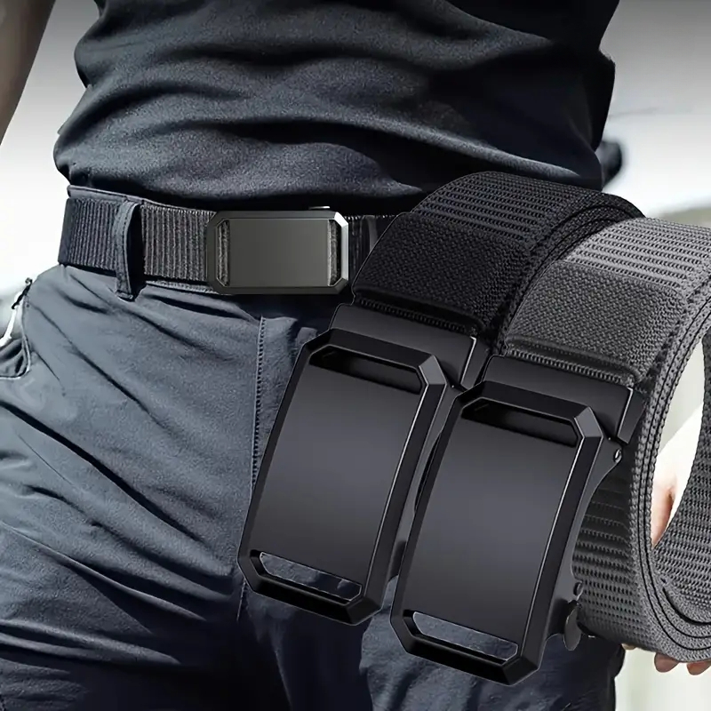 AliExpress Canvas Tactical Automatic Buckle Belt