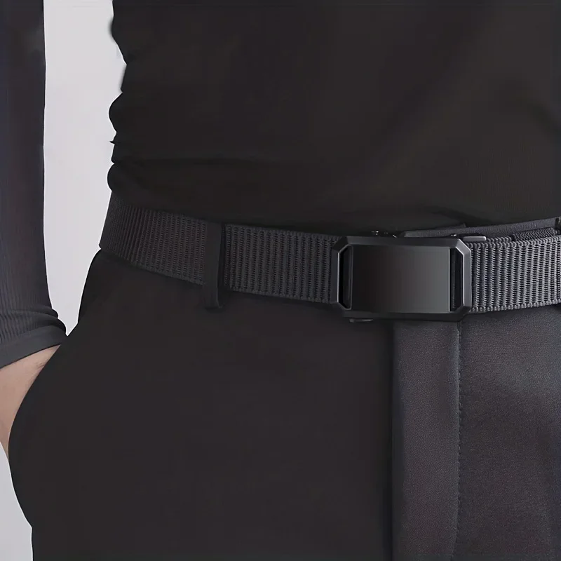 AliExpress Canvas Tactical Automatic Buckle Belt, view 2
