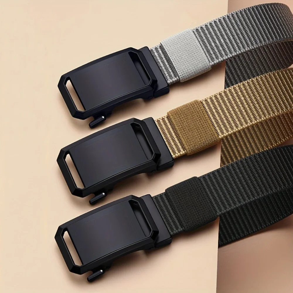 AliExpress Canvas Tactical Automatic Buckle Belt, view 4