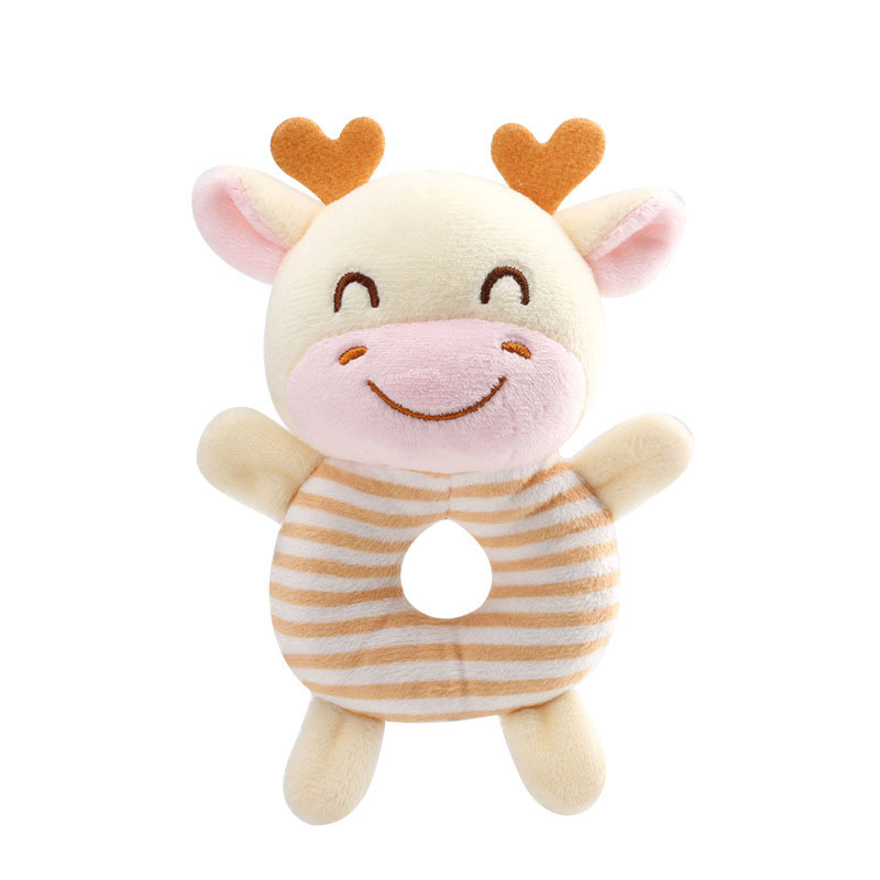 AliExpress New Baby Rattle Toys Cartoon Animals Plush Infant Hand Ring Bed Toys for Newborn 0-24 Months Toddler Early Educational Toy, view 3