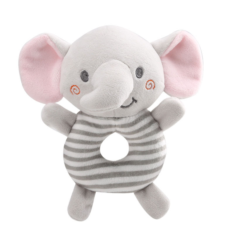 AliExpress New Baby Rattle Toys Cartoon Animals Plush Infant Hand Ring Bed Toys for Newborn 0-24 Months Toddler Early Educational Toy, view 6