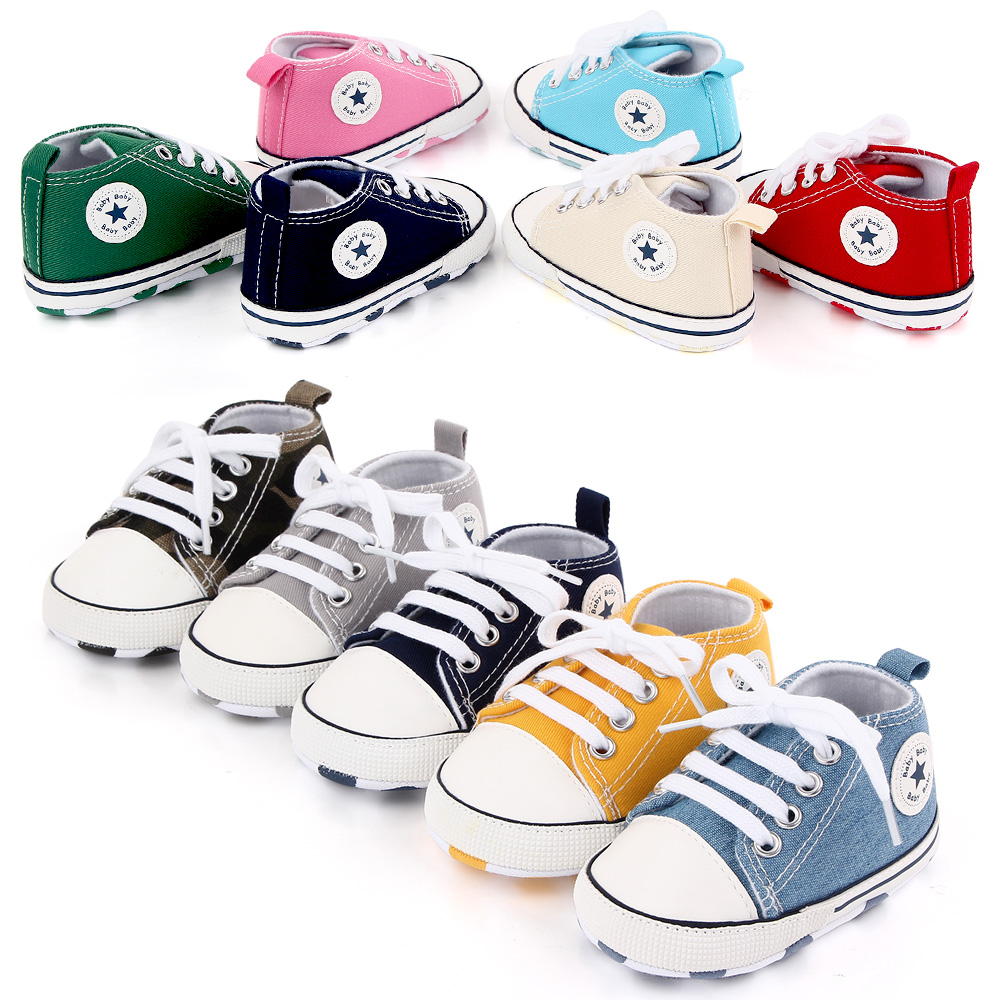 AliExpress Classic Canvas Baby Sneakers with Soft Soles, view 2