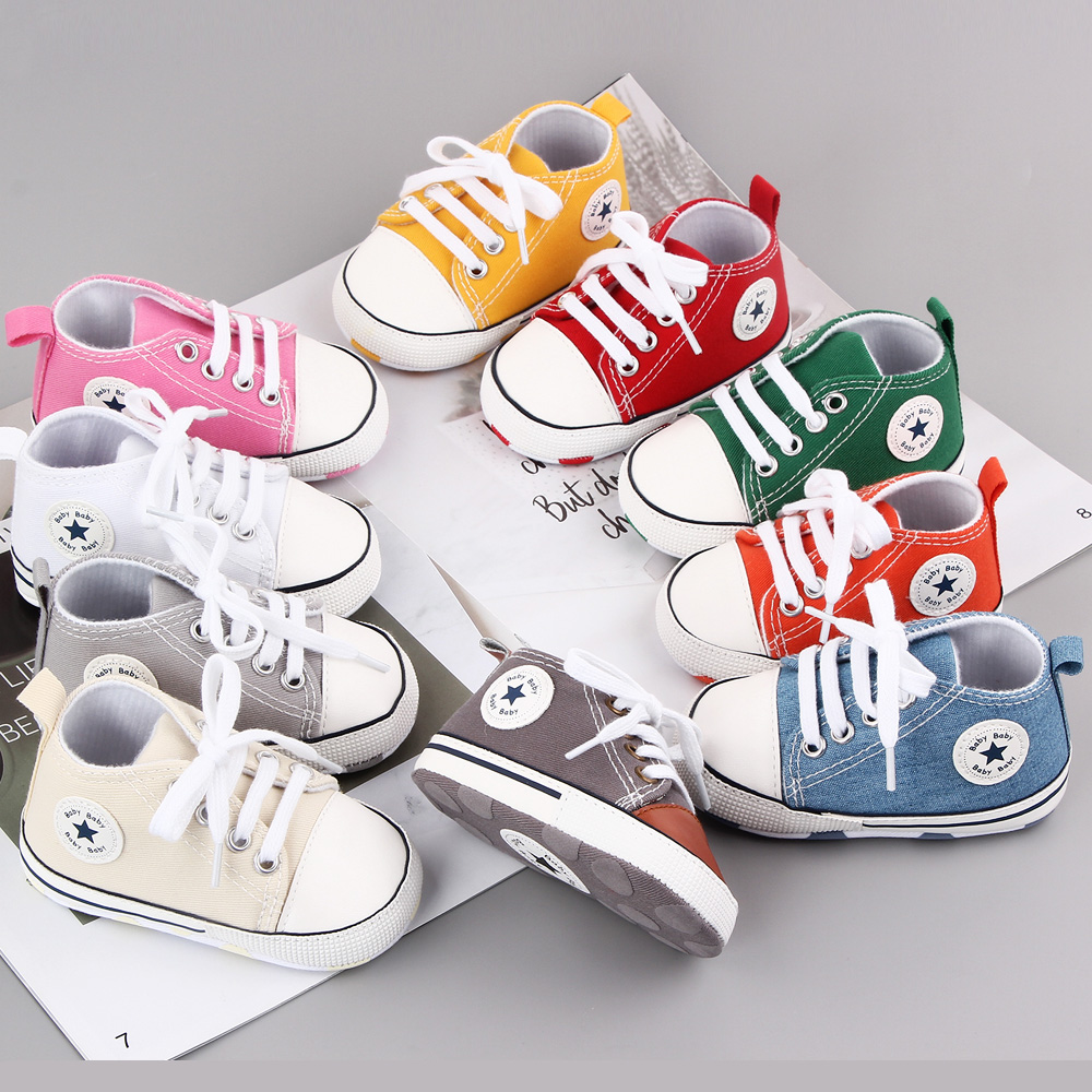AliExpress Classic Canvas Baby Sneakers with Soft Soles, view 3