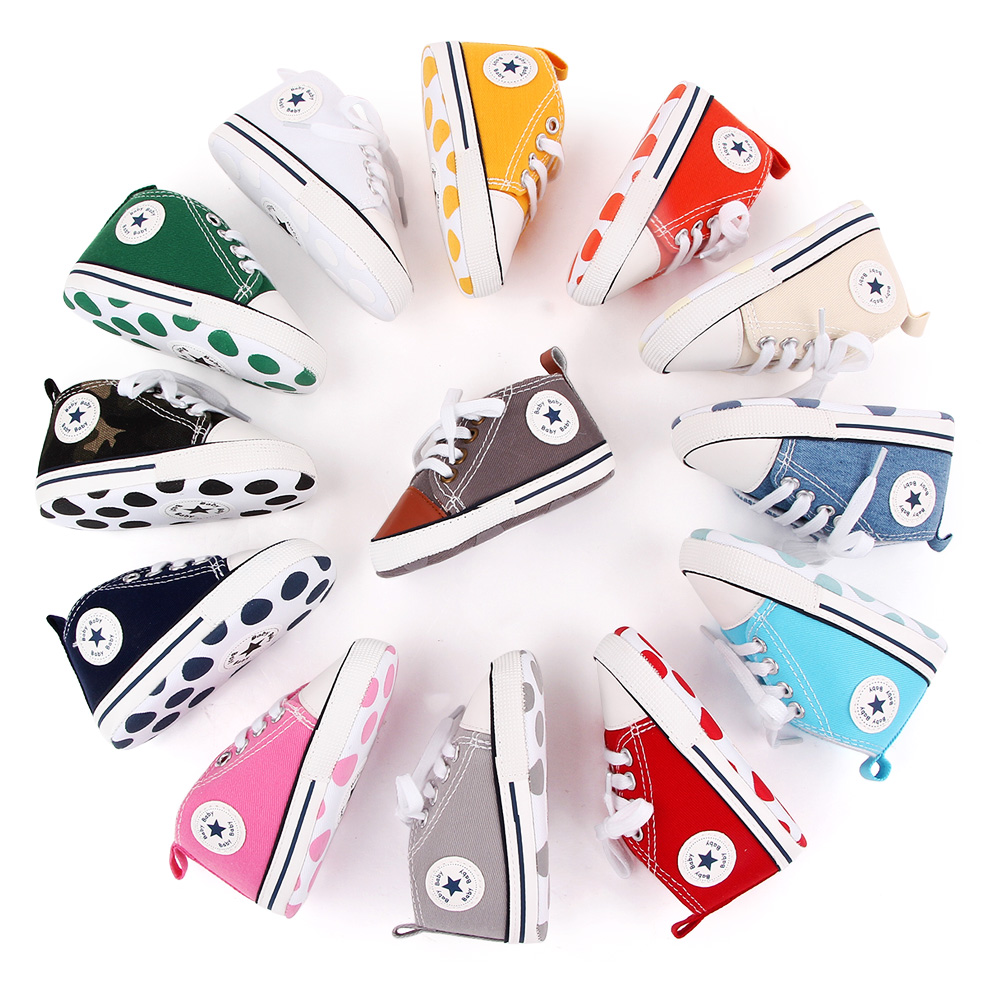 AliExpress Classic Canvas Baby Sneakers with Soft Soles, view 5