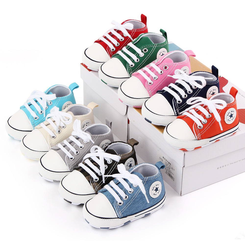 AliExpress Classic Canvas Baby Sneakers with Soft Soles, view 6