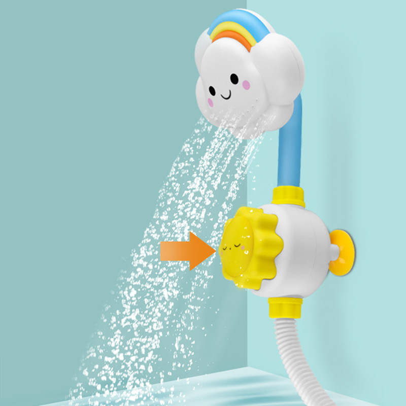 AliExpress New Bath Toys for Baby Water Game Clouds Model Faucet Shower Water Spray Toy For Children Squirting Sprinkler Bathroom Kids Gift, view 3
