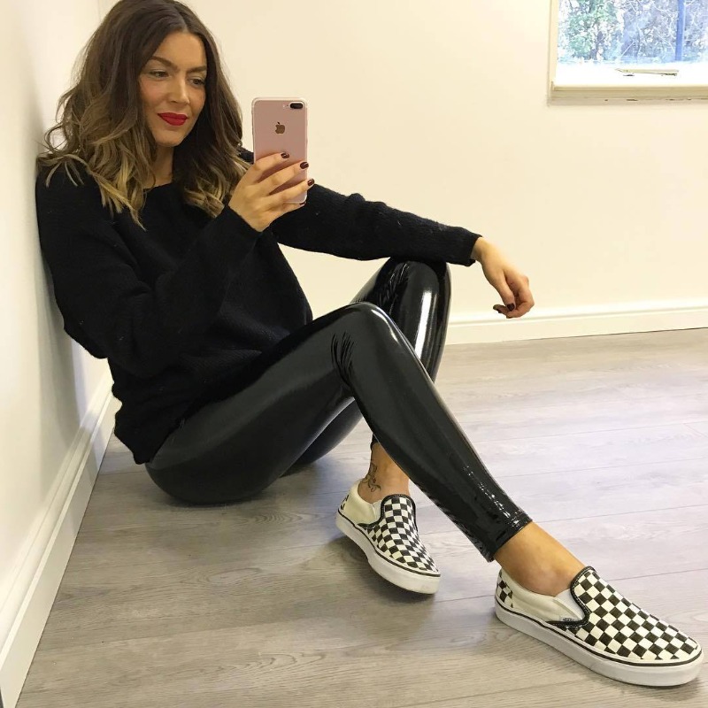 AliExpress New Bright Pu Pants Women Black Slim Leather Pants Sexy Hip Liftting Yoga Fitness Leggings Running Casual Fashion Pu Pants, view 2
