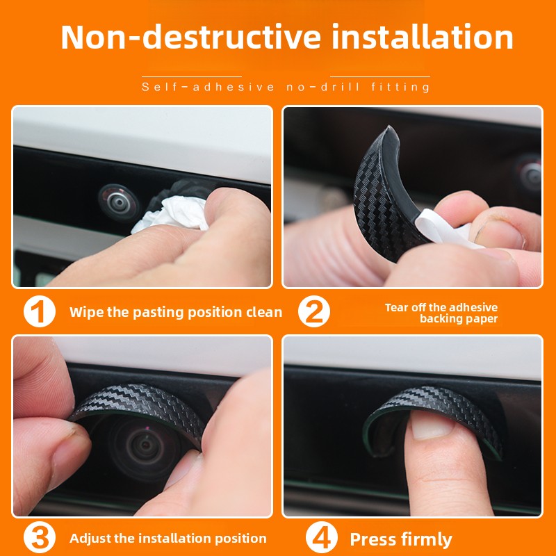 AliExpress New Car Camera Lens Protector Rear View Backup Camera Cover 360° Camera Protection Anti Scratch Waterproof Dust-proof Car Parts, view 5