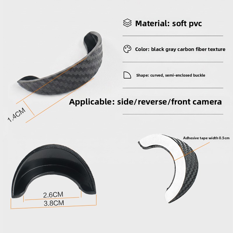 AliExpress New Car Camera Lens Protector Rear View Backup Camera Cover 360° Camera Protection Anti Scratch Waterproof Dust-proof Car Parts, view 6
