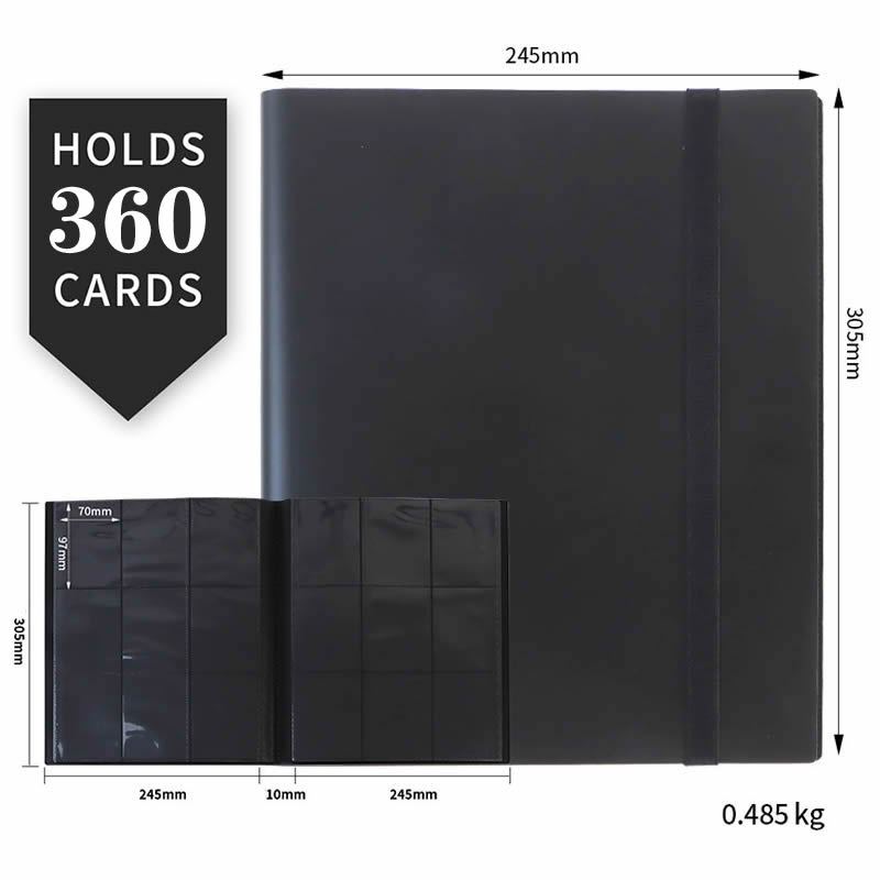 AliExpress NEW Cards Albums 160/360 Capacity Pocket Holder Binders Protector Sleeve For Trading Cards Baseball Football Sports Game Card, view 2