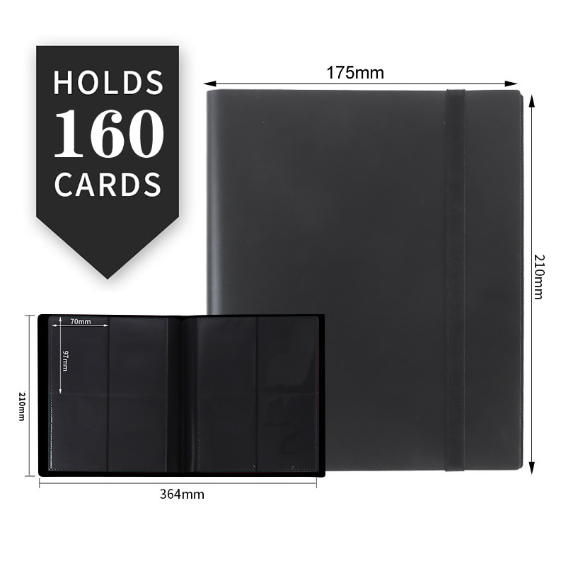 AliExpress NEW Cards Albums 160/360 Capacity Pocket Holder Binders Protector Sleeve For Trading Cards Baseball Football Sports Game Card, view 4