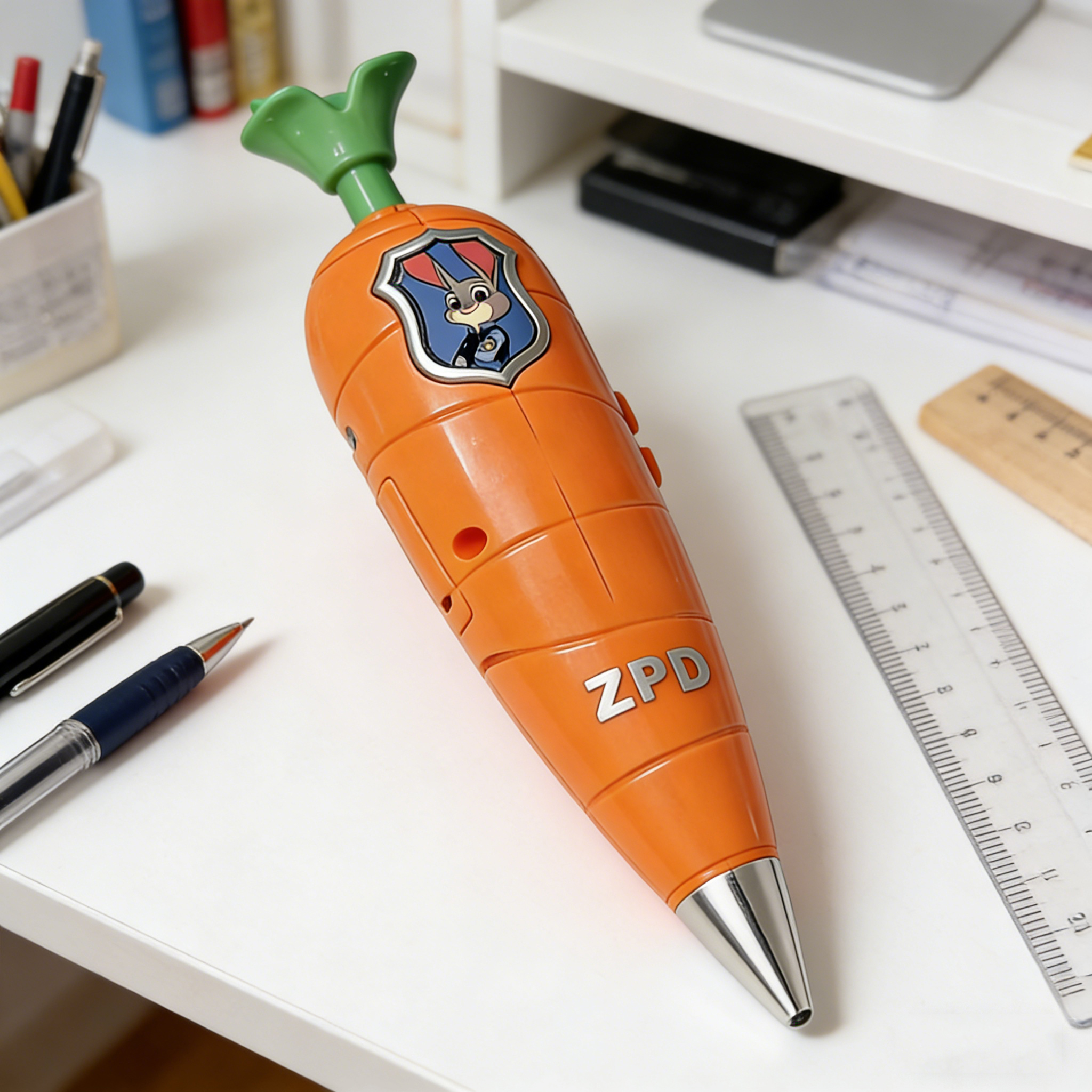 AliExpress NEW Carrot Recorder Pen | for Kids | 60s Mini Recorder | 2-in-1 Gel Pen Stationery-----, view 4