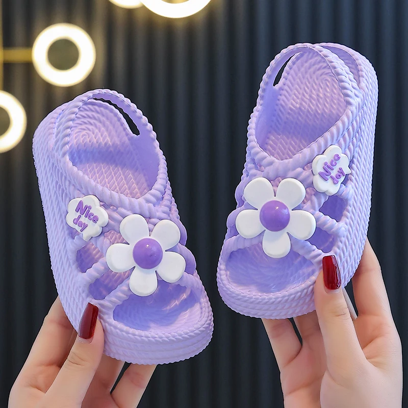 AliExpress New Children's Slippers Summer Girls and Boys Bathroom Home Anti Slip Beach Shoes Soft Soled Baby Sandals, view 6