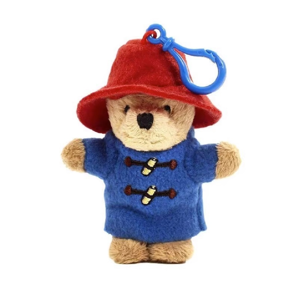 AliExpress New Cute Paddington Bear Plush Doll Key Chain Chain School Bag Pendant Accessories Small Pendant Children's Plush Toy 11x4x2cm