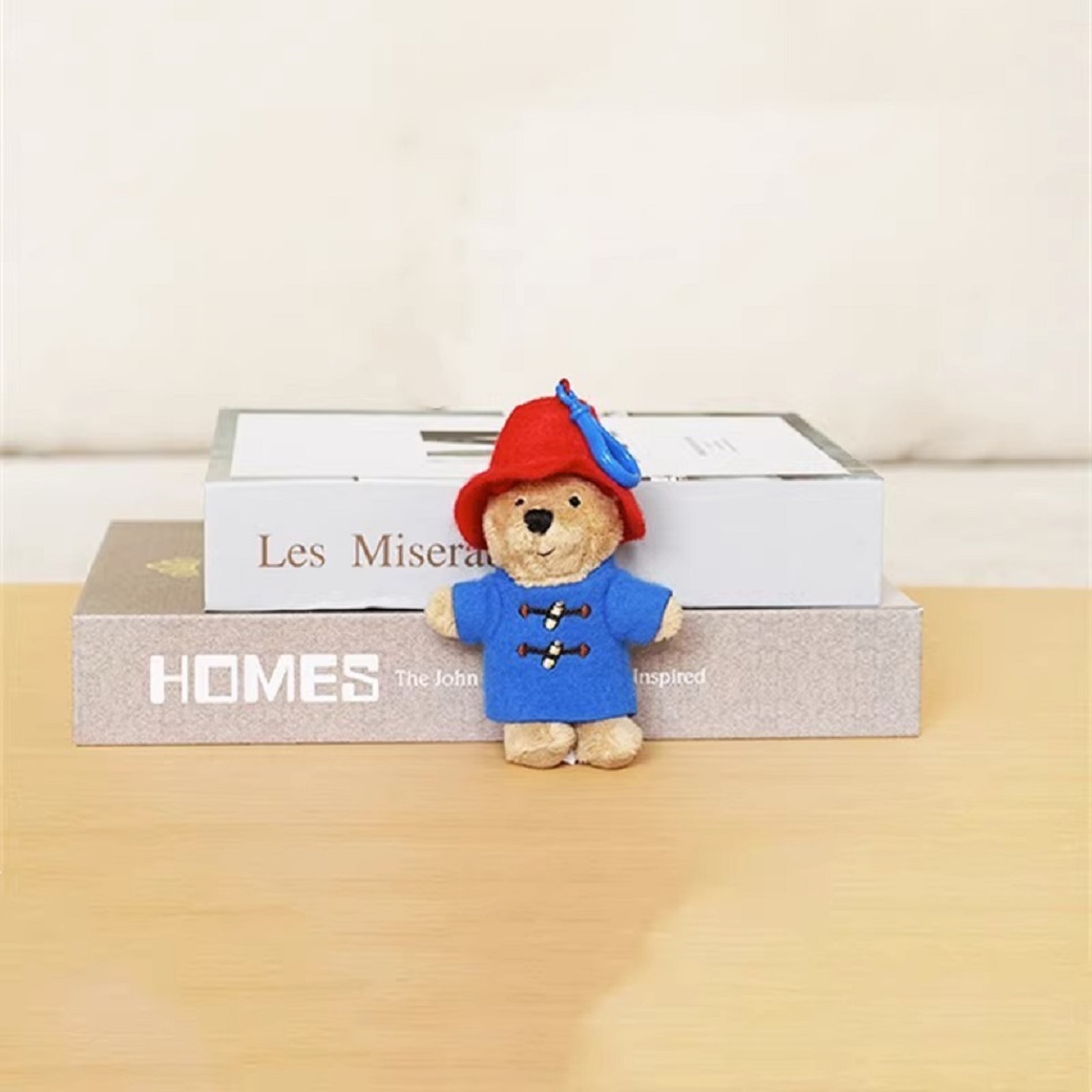 AliExpress New Cute Paddington Bear Plush Doll Key Chain Chain School Bag Pendant Accessories Small Pendant Children's Plush Toy 11x4x2cm, view 5