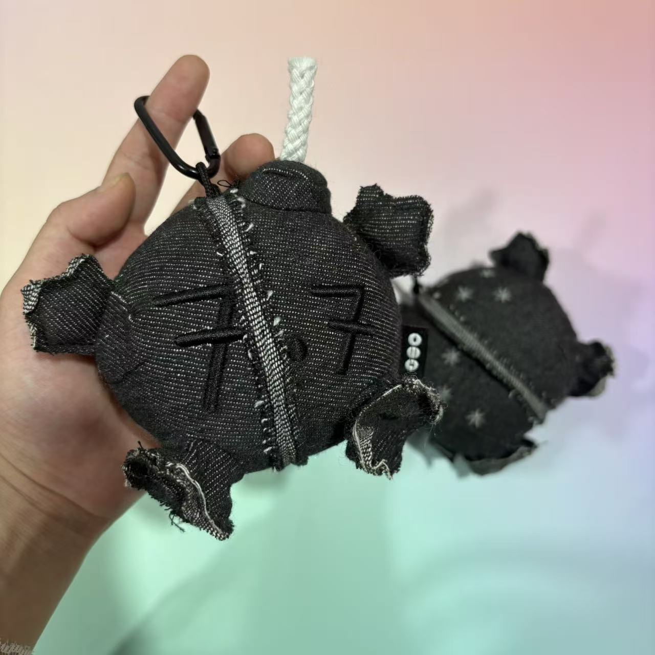 AliExpress New Fan Collection Grey Coal Balls Plush Doll Pendant Toy 13cm Cartoon Cute Plush Doll Pendant Toy For Kid Gift, view 2