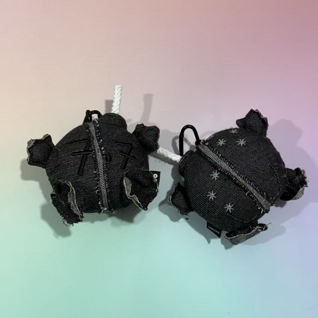 AliExpress New Fan Collection Grey Coal Balls Plush Doll Pendant Toy 13cm Cartoon Cute Plush Doll Pendant Toy For Kid Gift, view 4