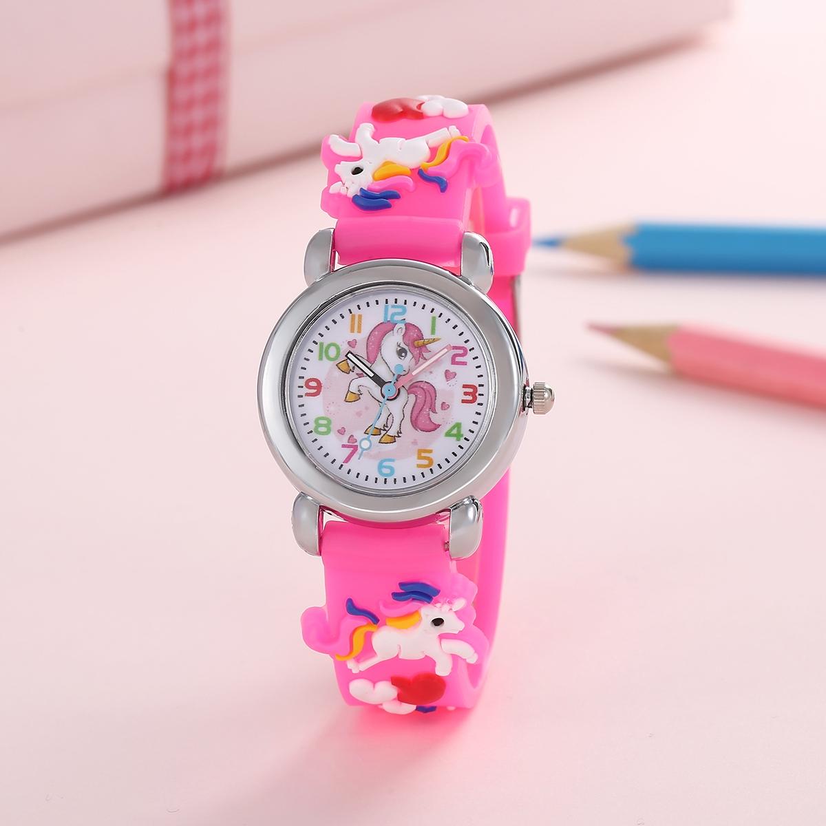 AliExpress Cartoon Unicorn Kids Quartz Watch, view 2
