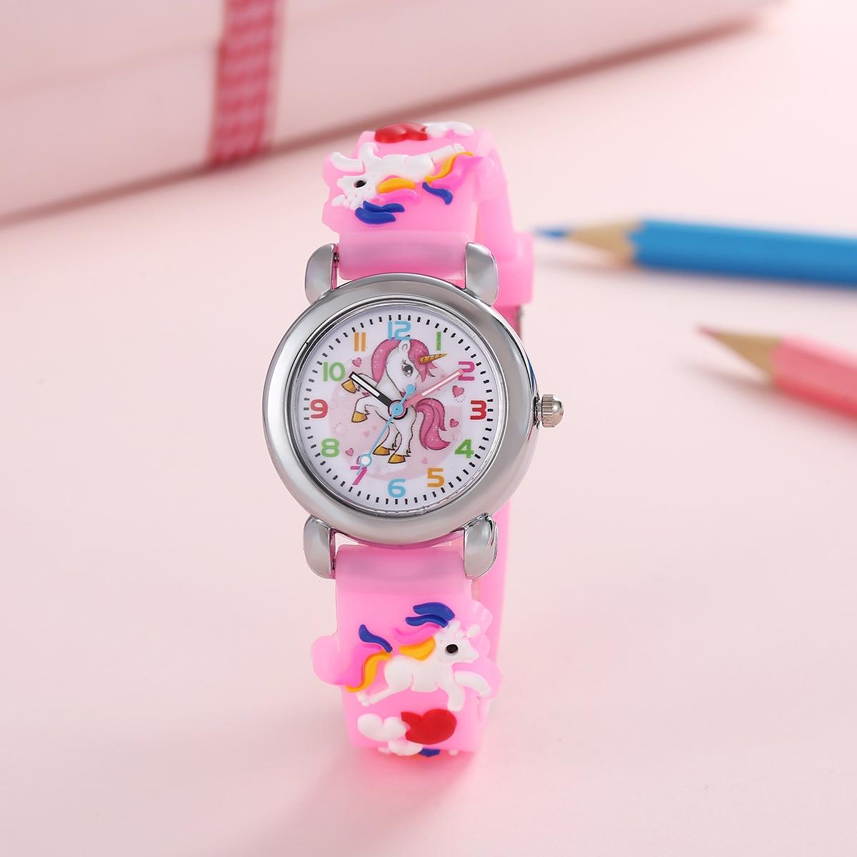 AliExpress Cartoon Unicorn Kids Quartz Watch, view 4