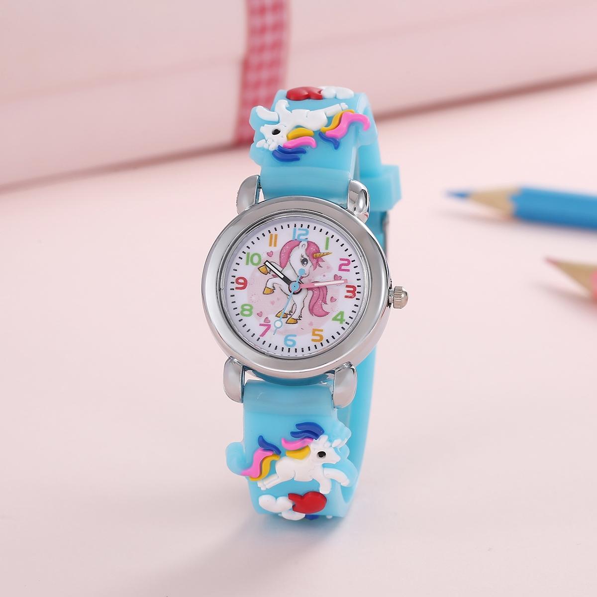 AliExpress Cartoon Unicorn Quartz Watch for Kids, view 3