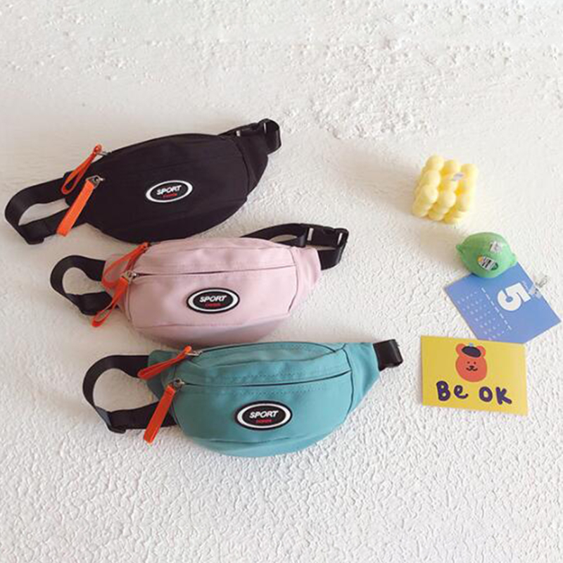AliExpress New Fashion Cute Children's Chest Bag One Shoulder Crossbody Fanny Pack Canvas Diagonal Bag Girl Boy Zipper Bag Coin Purse, view 6