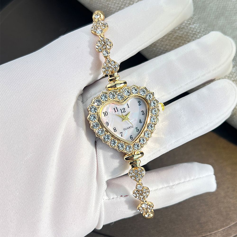 AliExpress Women's Heart-Dial Ribbon Strap Fashion Watch, view 5