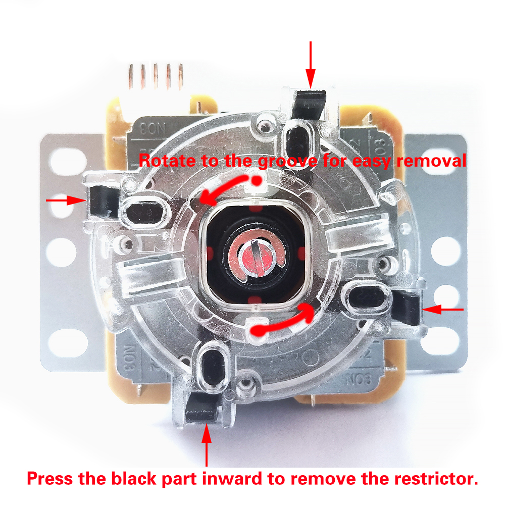 AliExpress New GT-Y Octagonal Restrictor Round Gate fit Sanwa JLF Joystick 8-way Stick For Game Arcade Console Parts Replacement Of Handle, view 3