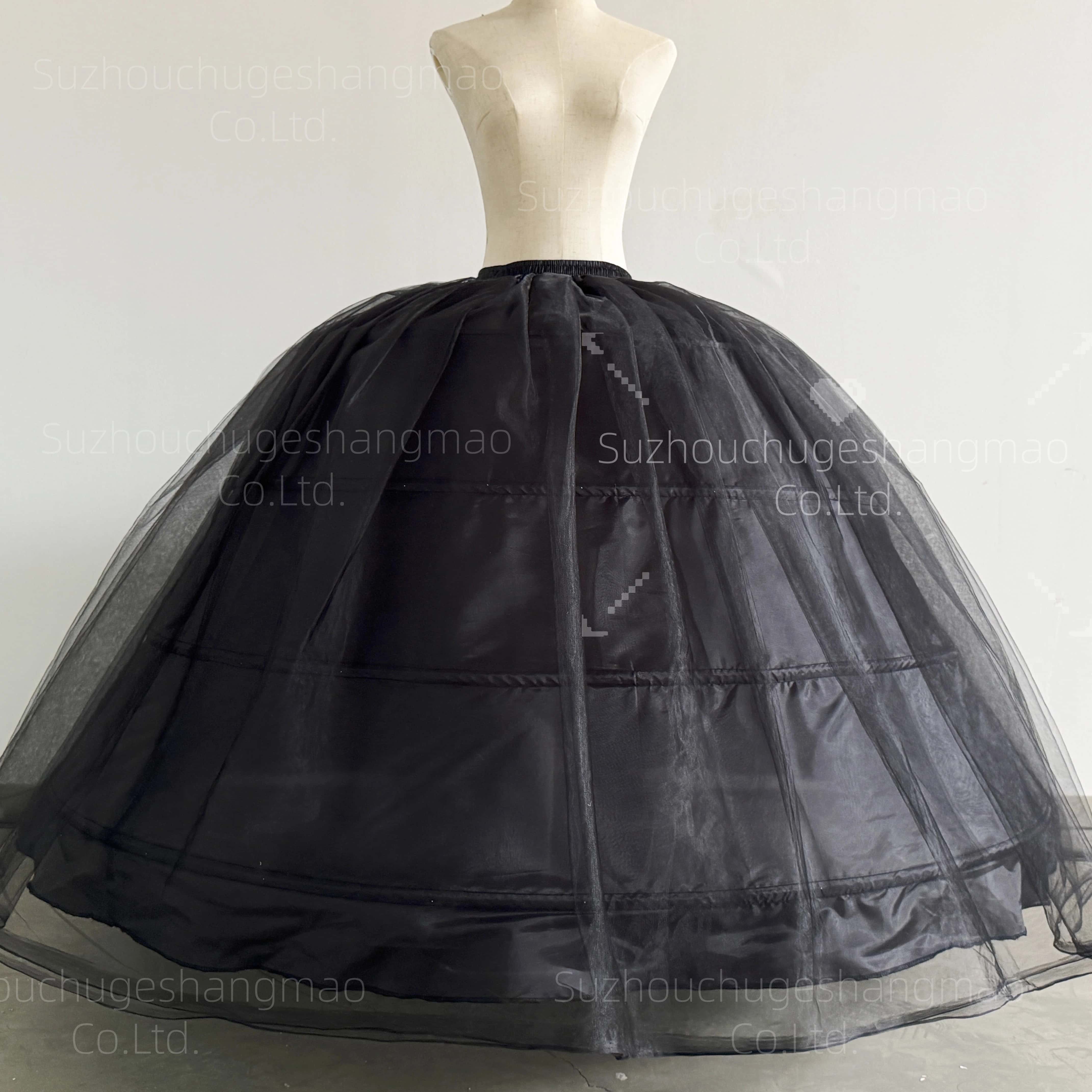 AliExpress New Hot Sell 4 Hoops Big White Petticoat Super Fluffy Crinoline Slip Underskirt For Wedding Dress Bridal Gown In Stock