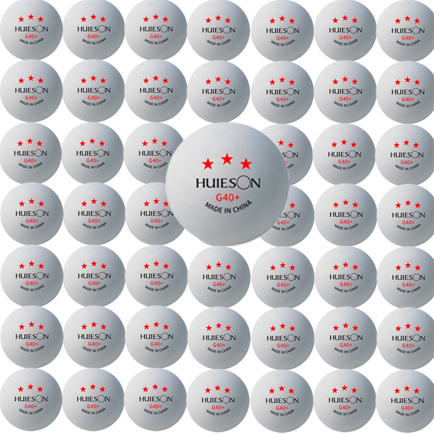 AliExpress New Huieson 3 Star 20~100 PCS ABS 40+ Material Professional Table Tennis Balls TTF Table Tennis Ping Pong Balls For Competition