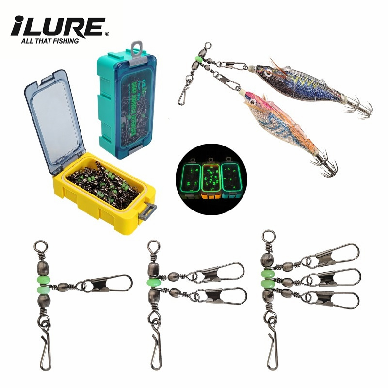 AliExpress Luminous Squid Jig Rolling Swivels with Snaps