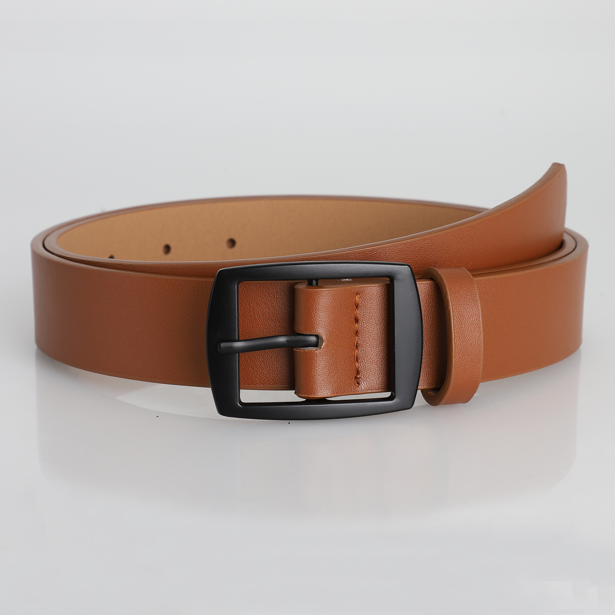 AliExpress Men's PU Leather Belt with Metal Pin Buckle, view 5