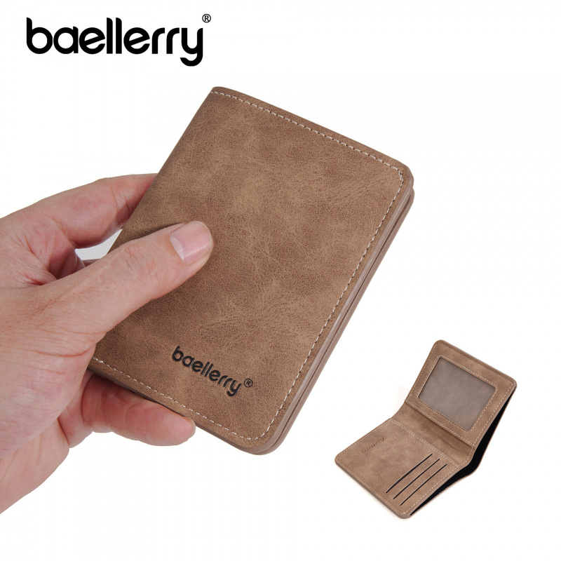 AliExpress New Men's Short Wallet Cardholder Combo Anti-Theft Minimalist PU Leather, view 5