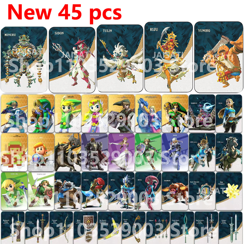 AliExpress NEW MINERU TULIN YUNOBO SIDON RIJU Link Princess Tears of the Kingdom nfc cards for switch, view 3
