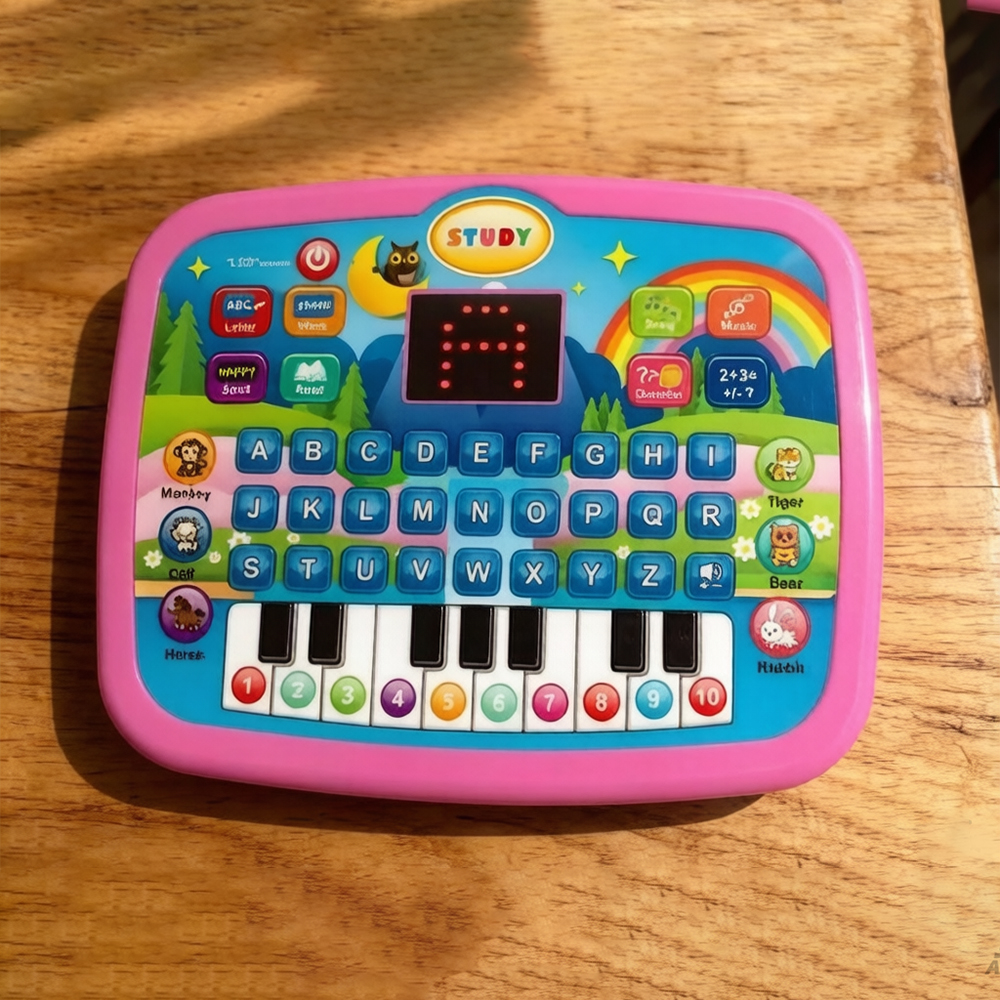 AliExpress New Mini Simulation Laptop Early Learning Machine With LED Display Musical Kids Educational Toy Available In Purple And Blue Siz