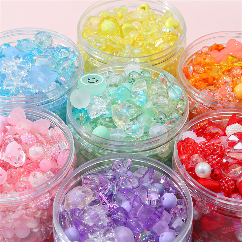 AliExpress New Mixing Vintage Baroque Acrylic Beads Style Spring Color For Children DIY Handmade Bracelet Jewelry Making Accessories
