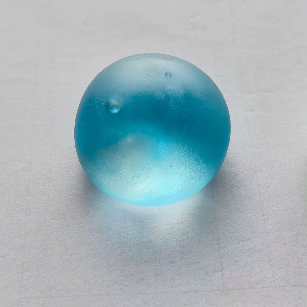 AliExpress New Moldable Slow Rebound Blue Coconut Oil Handmade Squeezing Ball, 6cm Round Malt Stress Relief Squeeze Toy, view 3