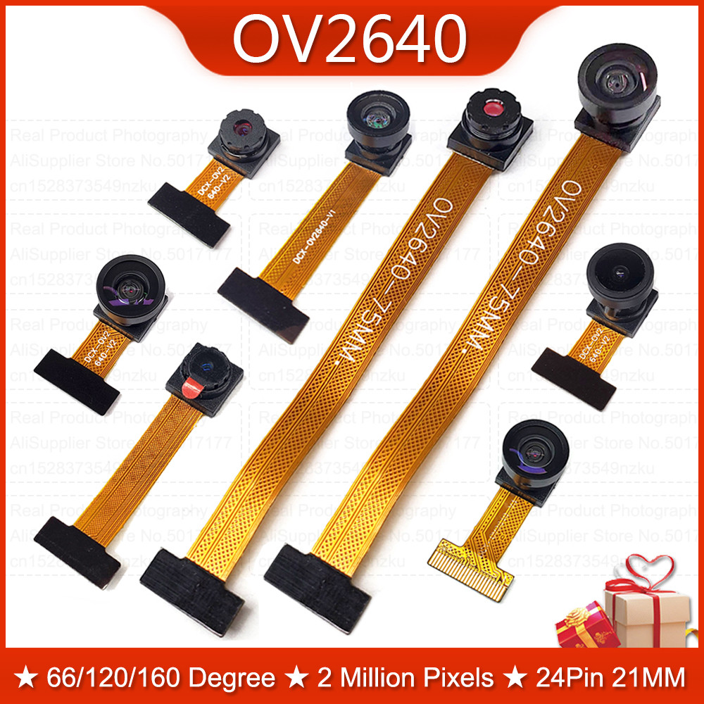 AliExpress NEW OV2640 Camera Module for ESP32 CAM Camera Module 2MP 222 200 180 66 120 160 Degree 650nm 850nm Night Vision DVP 24PIN 0.5MM