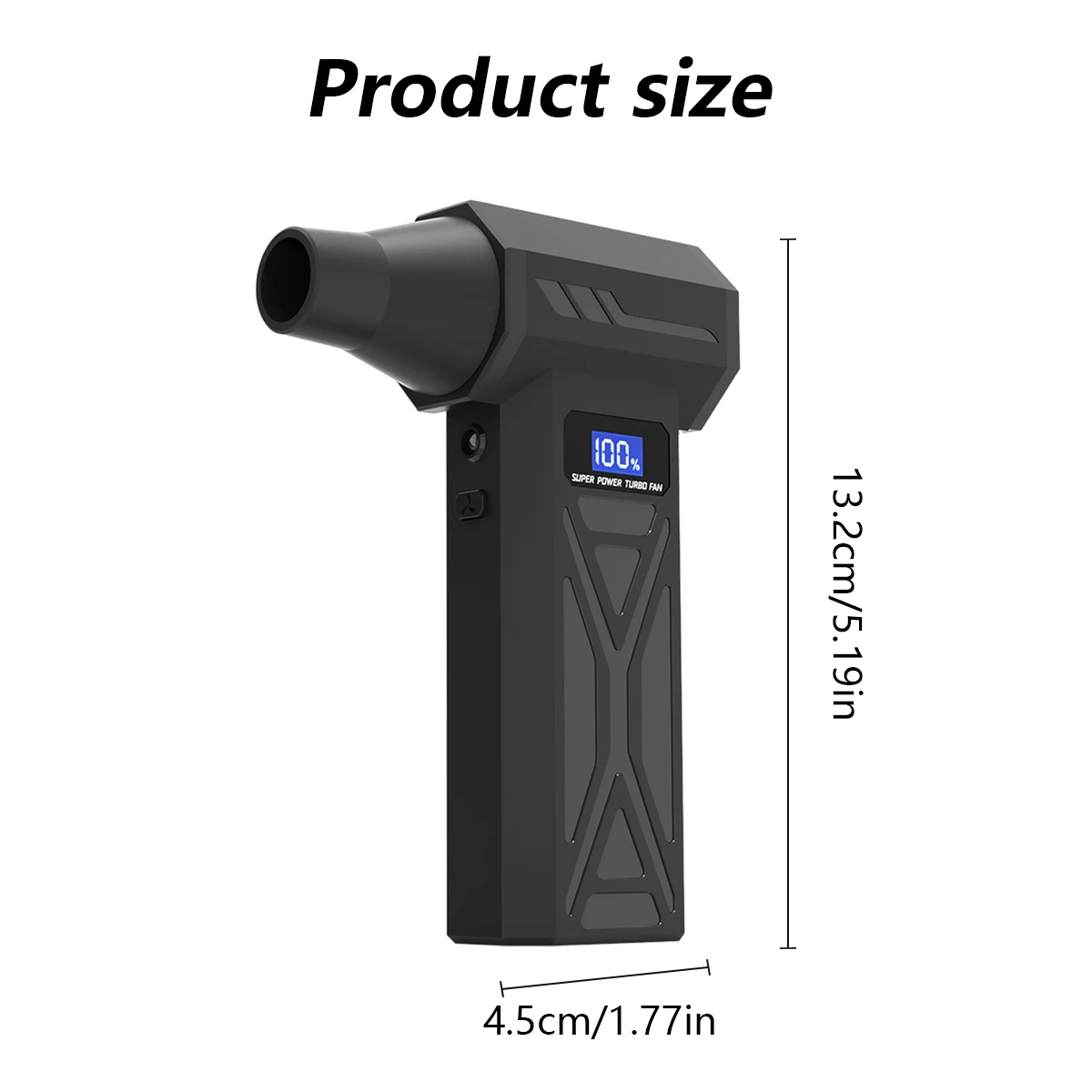 AliExpress New P70 Air Blower 110000Rpm 4 Gear Adjustable Turbo Blower Jet With Led Light Battery Display Cordless Compressed Air Duster, view 2