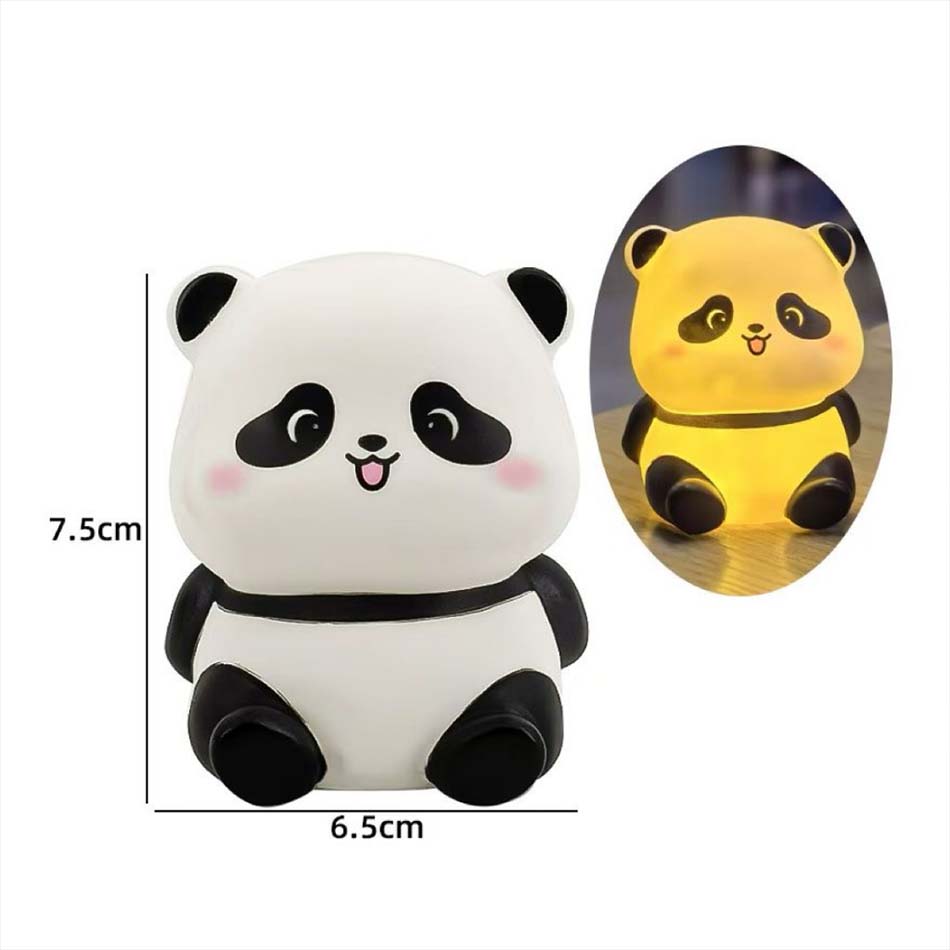 AliExpress New Panda LED Night Light Living Room Cute Panda Plastic Lamp Bedside Decor Creative Kids Night Light Birthday Gift Decoration, view 3