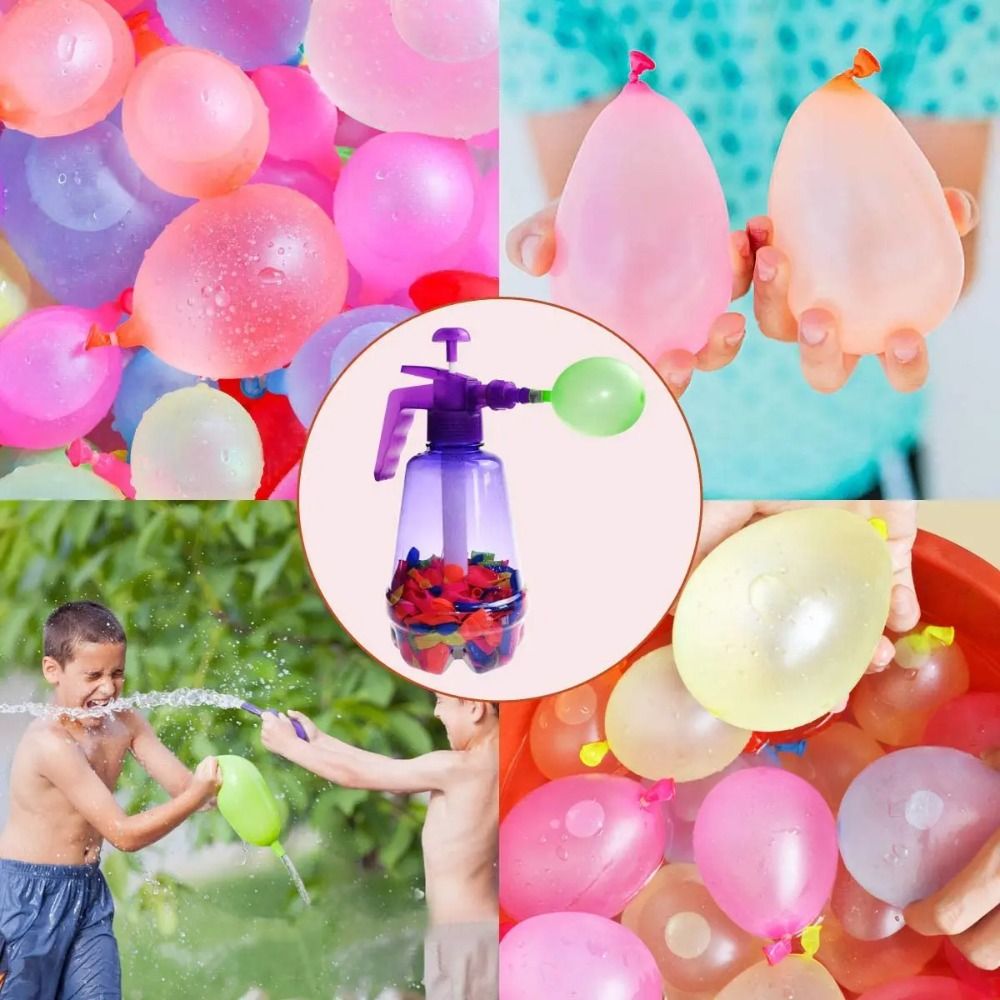AliExpress New Portable Air Water Bomb Balloon Pump With Balloons For Kids Party Outdoor Toy Balloons (Pump and Balloons Random Color), view 3