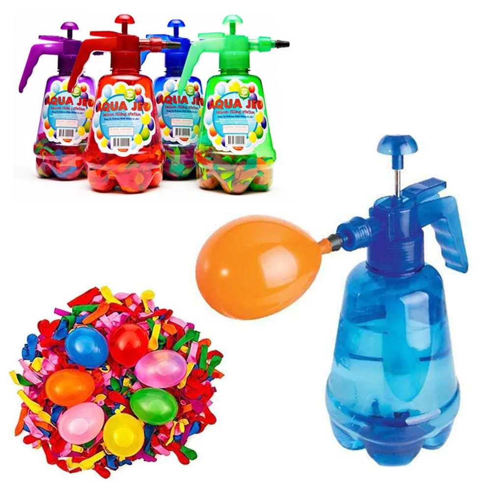AliExpress New Portable Air Water Bomb Balloon Pump With Balloons For Kids Party Outdoor Toy Balloons (Pump and Balloons Random Color), view 5