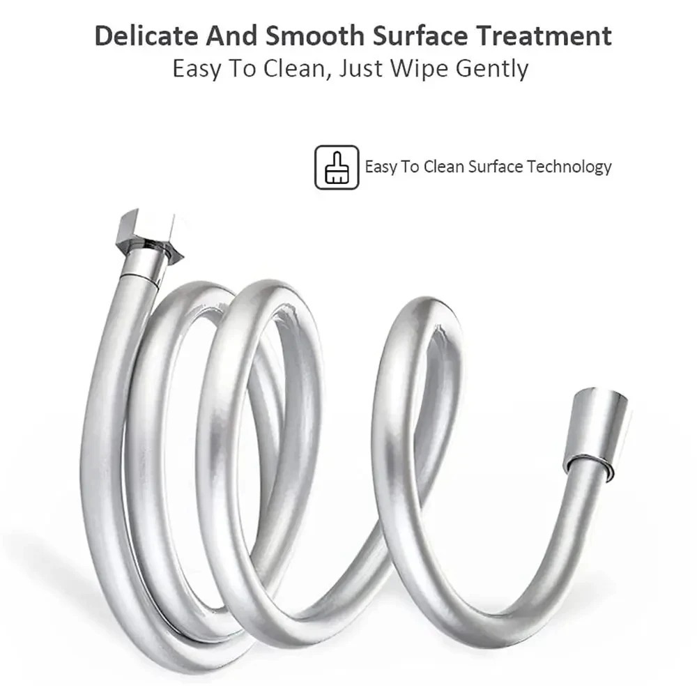 AliExpress new PVC Handheld Shower Head Hose Universal Flexible Anti Winding Explosion-proof Water Tube Bathroom Faucet Hose Extension Pipe, view 2